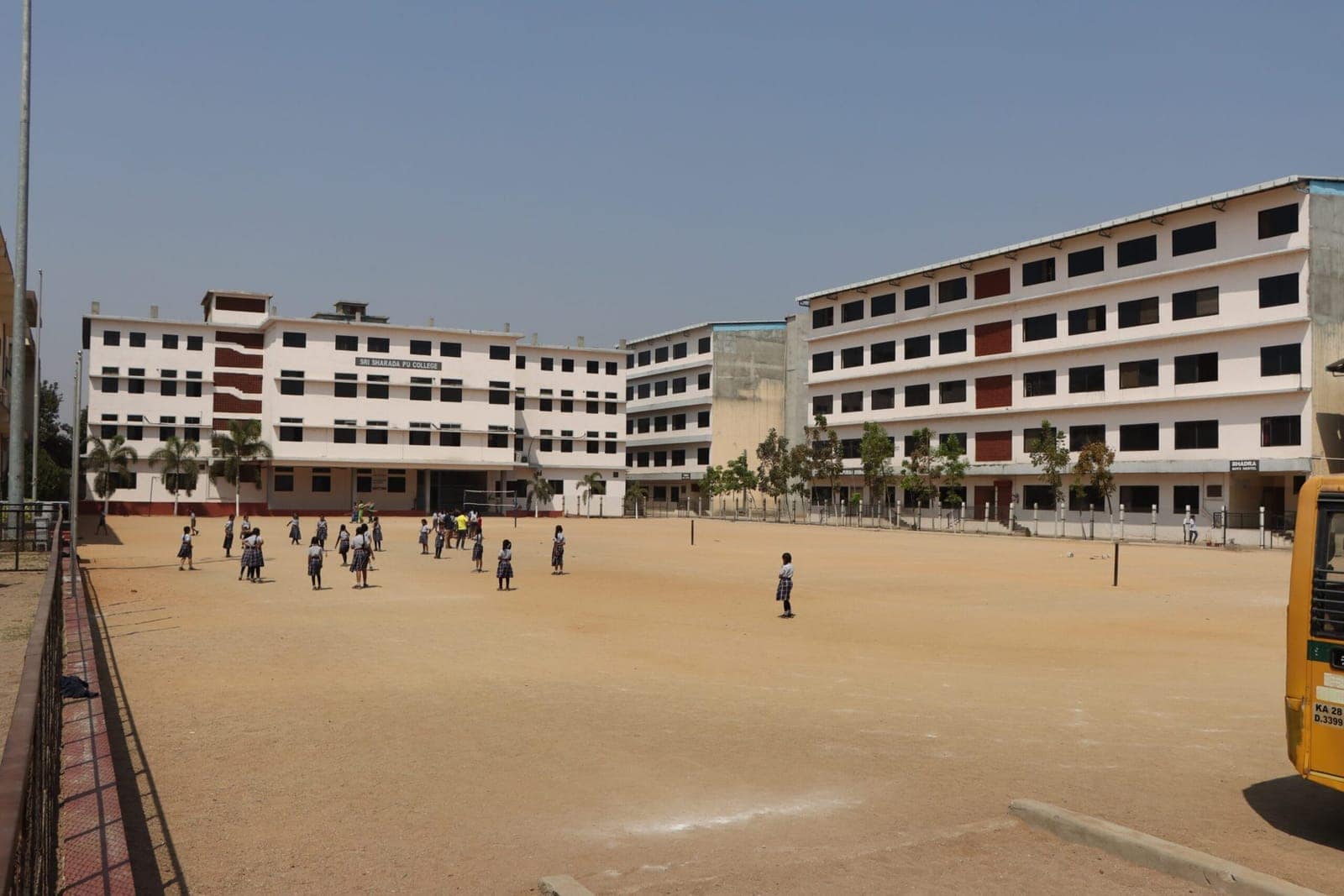 Ground on the Sri Sharada International School campus in Koppal
