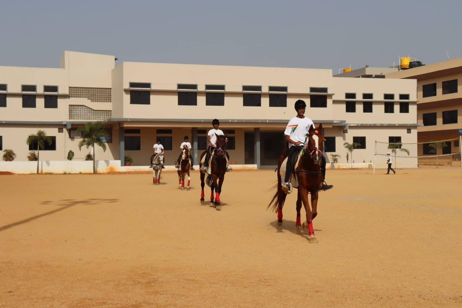 Hostel block on the Sri Sharada International School campus in Koppal