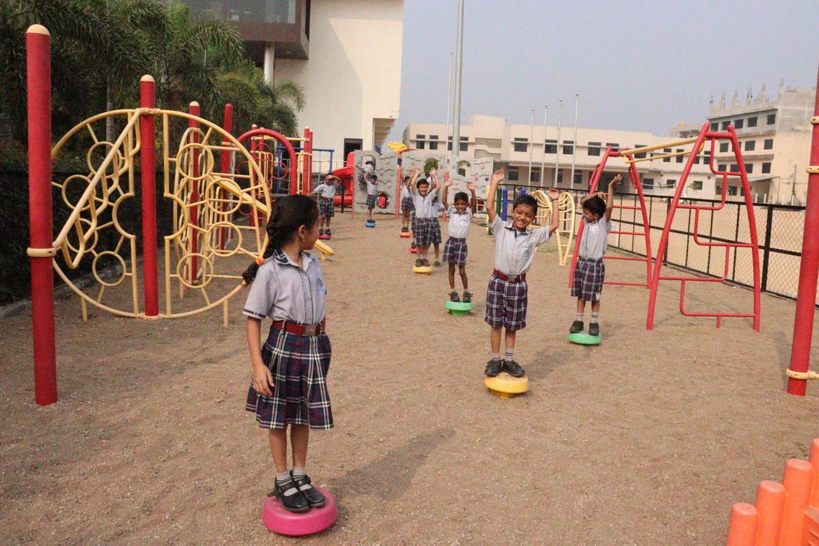 Playground on the Sri Sharada International School campus in Koppal