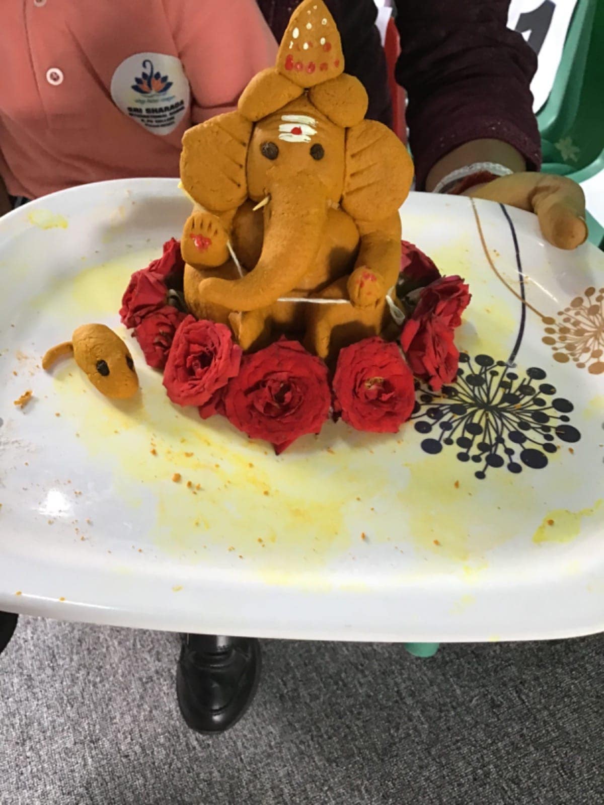 Clay ganesha celebrations at Sri Sharada International School