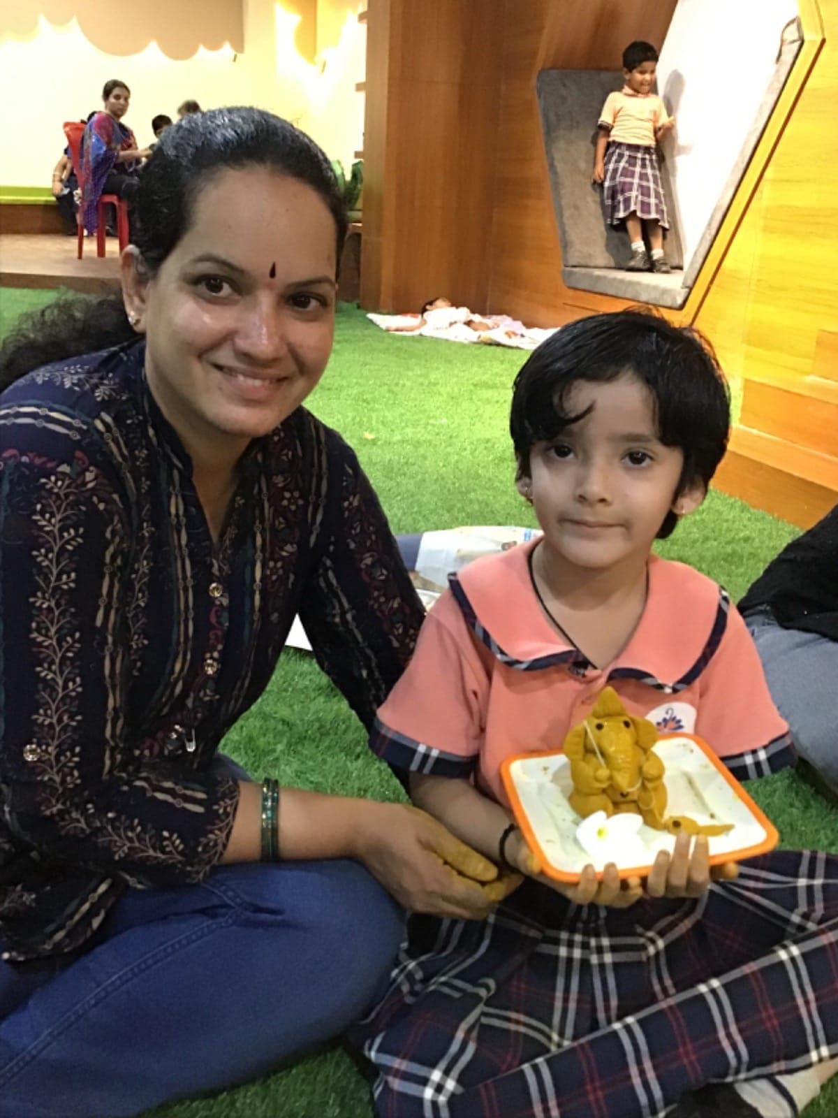 Ganesh clay smile celebrations at Sri Sharada International School