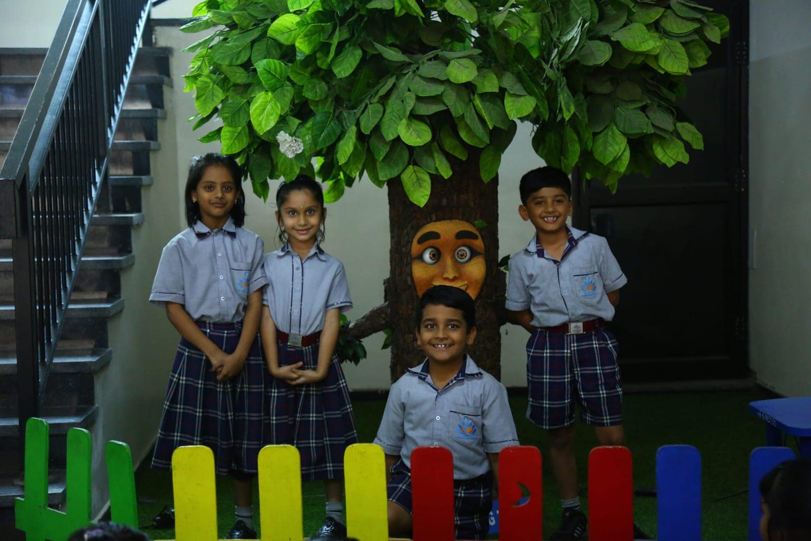 Students learning — Talking tree kids at Sri Sharada International School