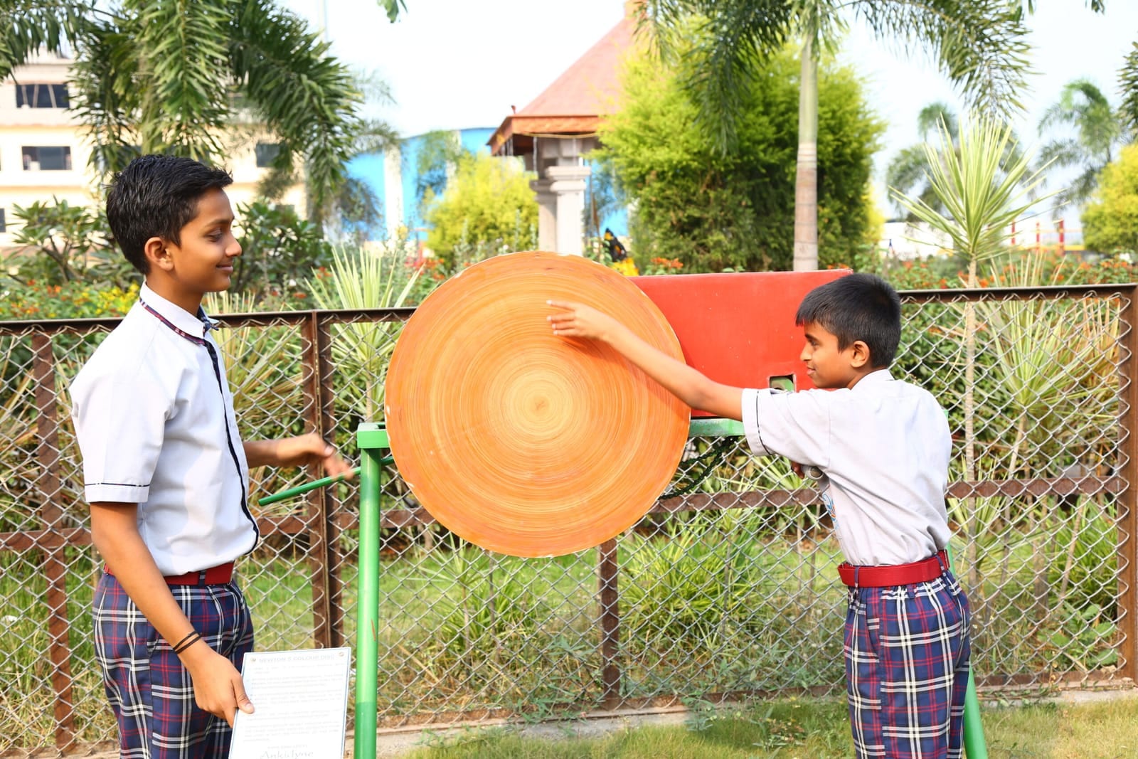 Students learning — Science park kids at Sri Sharada International School